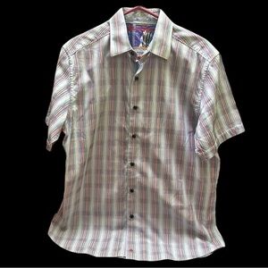 Robert Graham Men's Multicolor Striped Shirt size M